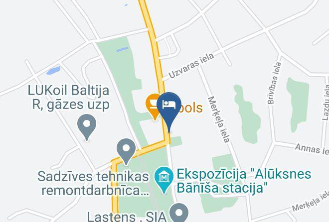 Aluksne - Bahnhofs Hotel Maps