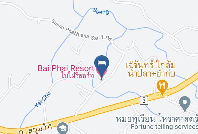 Amphoe Khlung - Bai Phai Resort Maps
