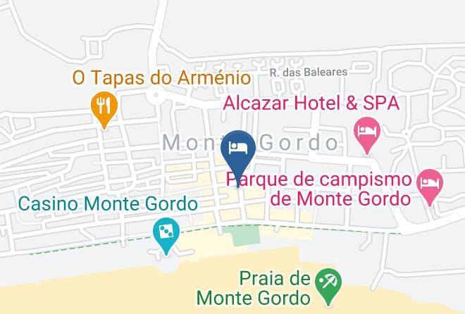 Vila Real De Santo Antonio - Baia De Monte Gordo Hotel Maps