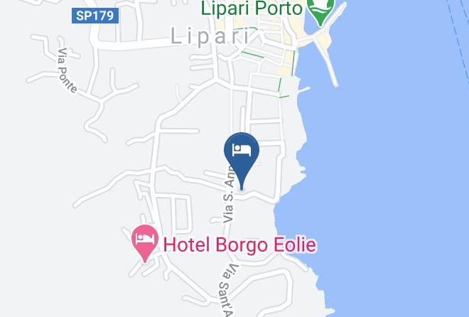 Messina - Baia Portinenti Residence Hotel Lipari Maps