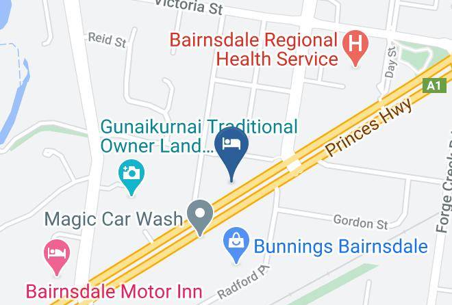 East Gippsland - Bairnsdale Main Motel Maps