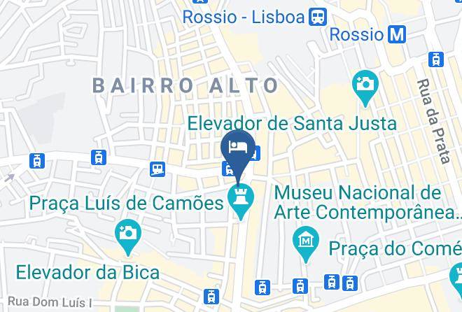 Lisbon - Bairro Alto Hotel Maps