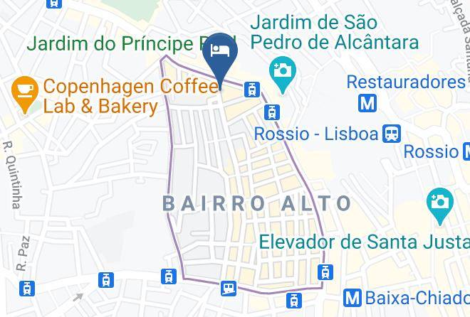 Lisbon - Bairro Alto Suites Maps