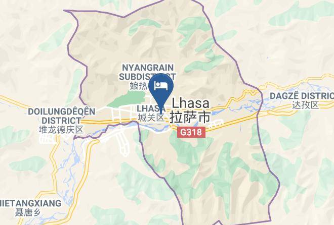 Lhasa - Baiyun Tibetan Family Hotel Maps
