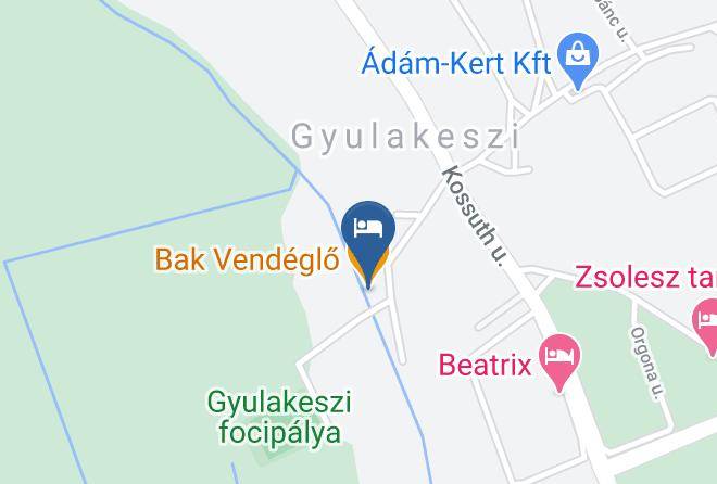 Gyulakeszi - Bak Restaurant Maps
