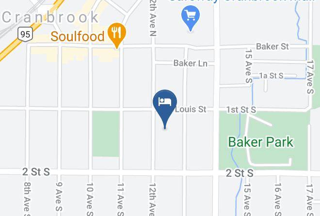 East Kootenay - Baker Hill Heritage Bed And Breakfast Maps