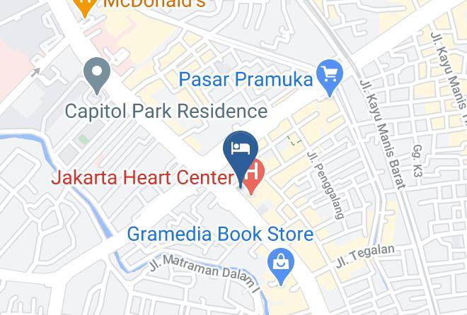 Jakarta Timur - Hotel Balairung Jakarta Maps