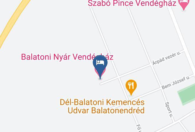 Balatonendred - Balatoni Nyar Vendeghaz Maps