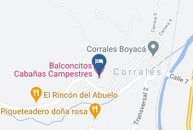 Balconcitos Cabanas Campestres Mapa - Boyaca - Corrales