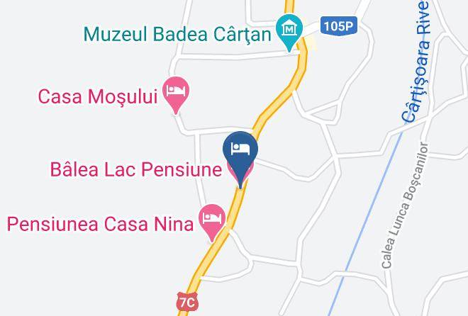 Cartisoara - Balea Lac Pensiune Maps