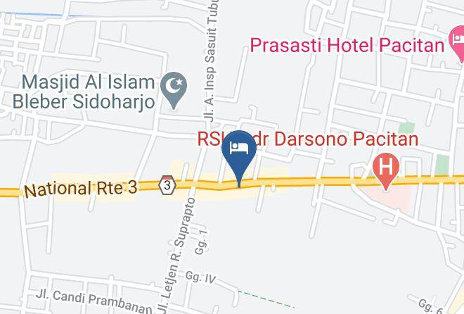 Pacitan Regency - Bali Asri Hotel Maps