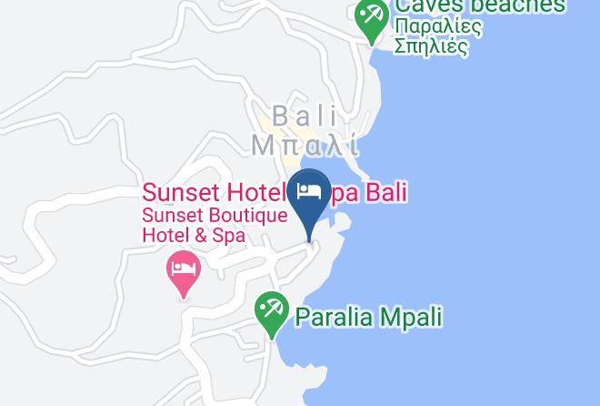 Bali Blue Bay Hotel Map