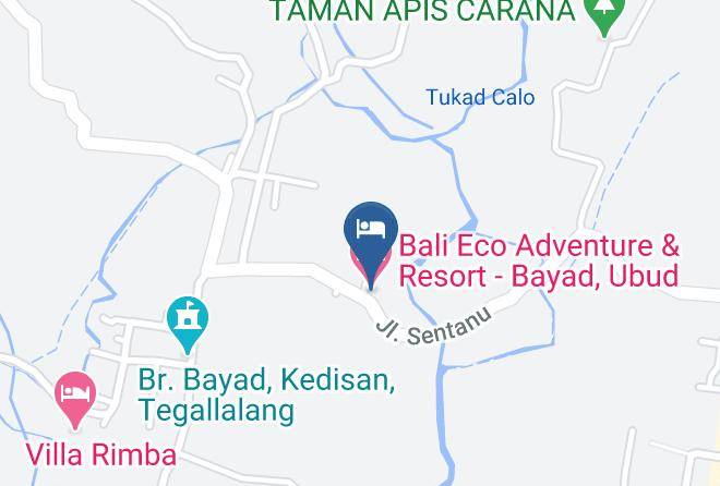 Gianyar Regency - Bali Eco Adventure & Resort Bayad Ubud Maps