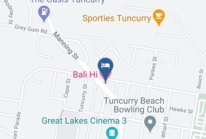 Mid Coast - Bali Hi Motel Maps