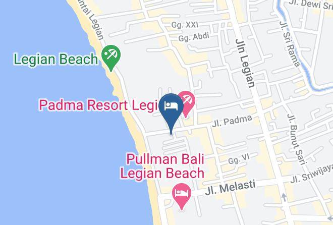 Badung Regency - Bali Mandira Beach Resort & Spa Maps