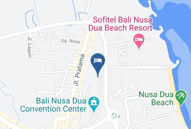 Bali Nusa Dua Hotel Map