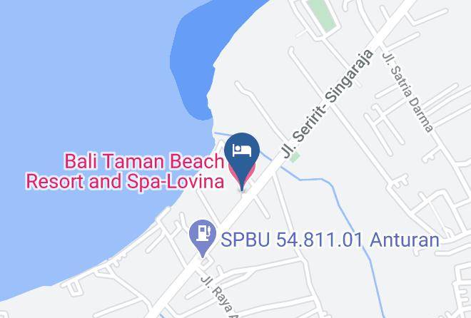 Buleleng Regency - Bali Taman Beach Resort And Spa Lovina Maps