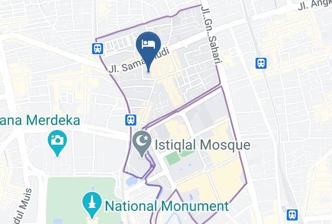 Central Jakarta - Balista Hotel Maps