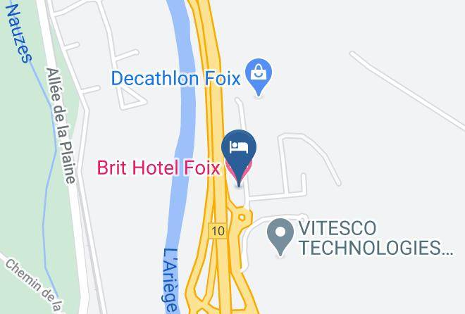 Ariege - Brit Hotel Foix Maps