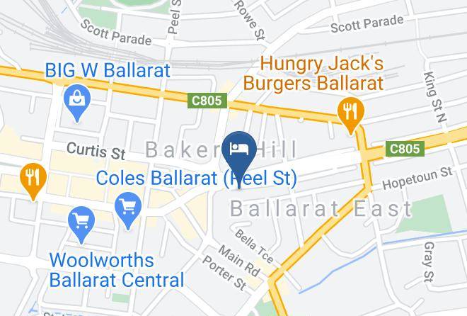 Ballarat - Ballarat Central City Motor Inn Maps