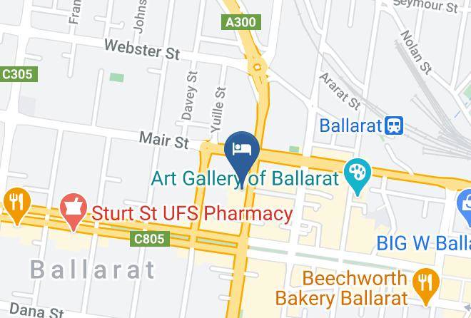 Ballarat - Ballarat Mid City Hotel Maps