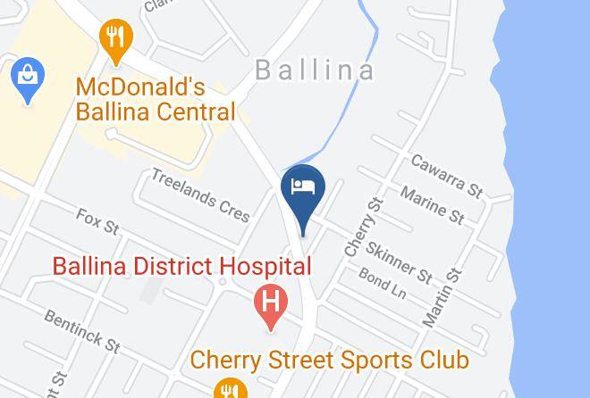 Ballina - Ballina Colonial Motel Maps