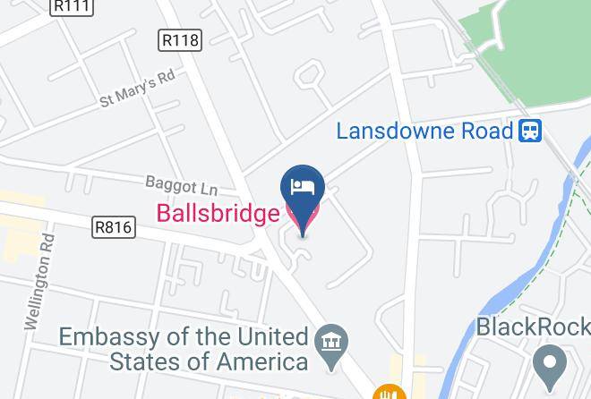 Dublin City - Ballsbridge Hotel Maps