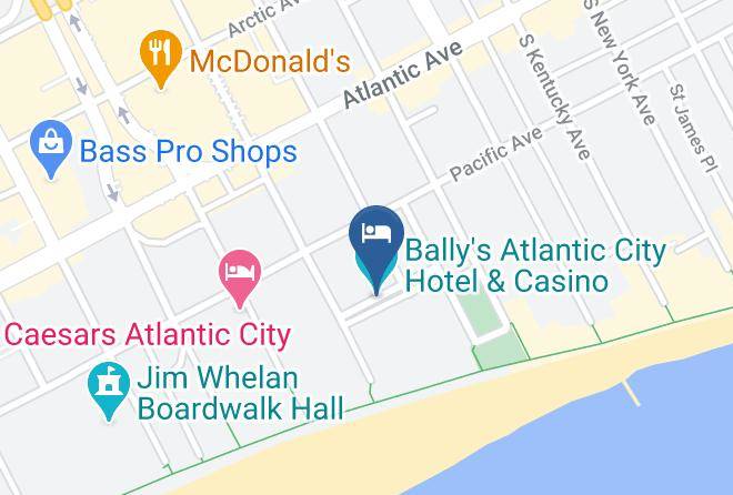 Atlantic - Bally's Atlantic City Hotel & Casino Maps