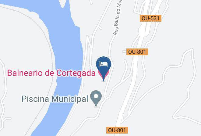 Ourense - Balneario De Cortegada Maps