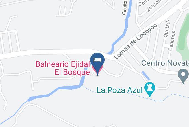 Yautepec - Balneario Ejidal El Bosque Maps