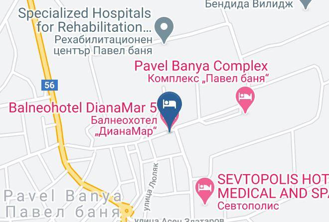 Pavel Banya - Balneohotel Dianamar 5 Maps