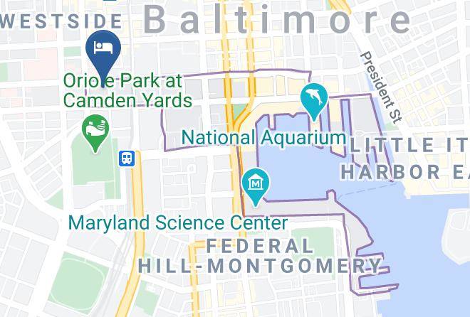 Baltimore City - Baltimore Marriott Inner Harbor At Camden Yards Maps