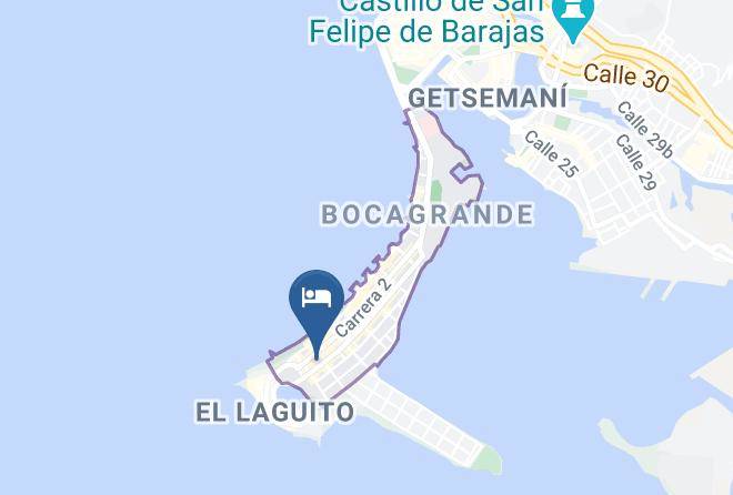 Cartagena De Indias - Baluarte Cartagena Hotel Boutique Maps