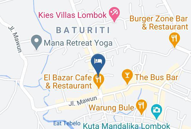 Central Lombok Regency - Bamba Capsule Hotel & Restaurant Maps