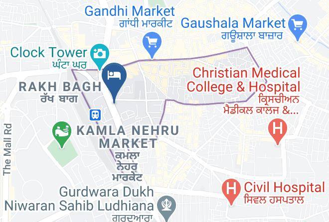 Ludhiana - Bambi Hotel Maps