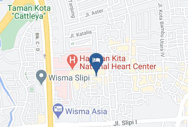 West Jakarta - Bamboo Inn Hotel & Cafe Maps