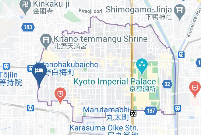 Kyoto City Kamigyo Ward - Bambootown Maps