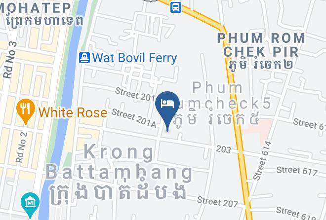 Battambang City - Bambu Battambang Hotel Maps