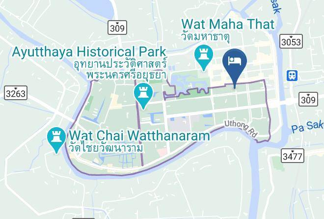 Amphoe Phra Nakhon Si Ayutthaya - Ban Boonchu Maps