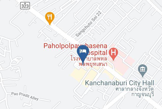 Amphoe Mueang Kanchanaburi - Ban Bor Bungalow Maps