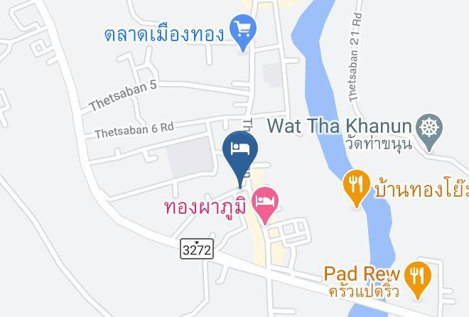 Amphoe Thong Pha Phum - Ban Chaaidan Hotel Maps