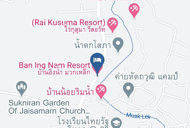 Amphoe Muak Lek - Ban Ing Nam Resort Maps
