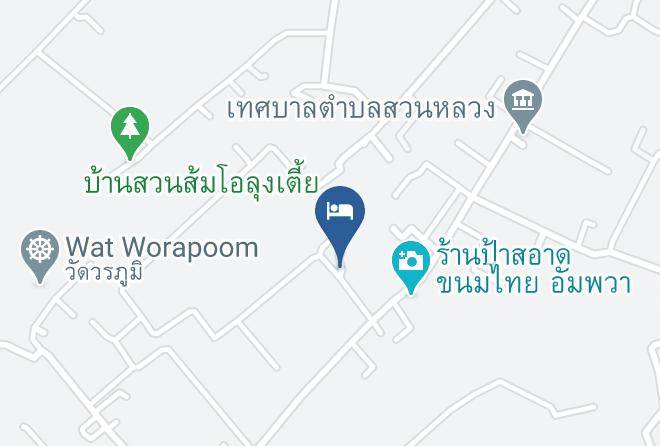 Amphoe Amphawa - Ban Khung Champi Resorts Maps