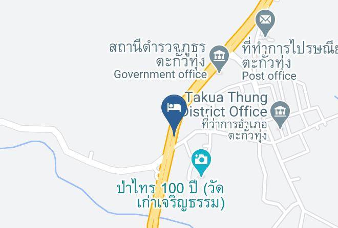 Amphoe Takua Thung - Ban Saithong Beach Resort Maps