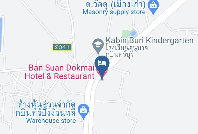 Amphoe Kabin Buri - Ban Suan Dokmai Hotel & Restaurant Maps