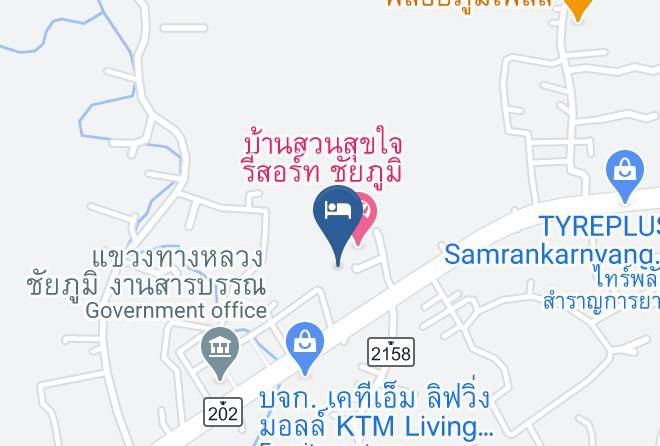 Amphoe Mueang Chaiyaphum - Ban Suan Suk Jai Resort Maps