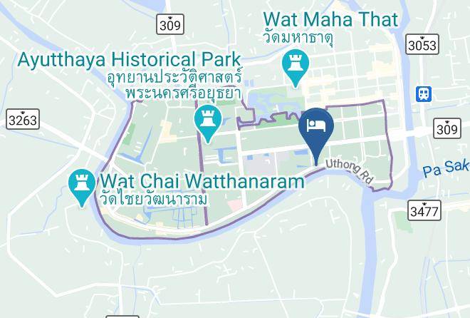 Amphoe Phra Nakhon Si Ayutthaya - Ban U Thong Maps
