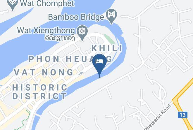 Louangphrabang - Ban Vivanh Chambres D'hotes Maps