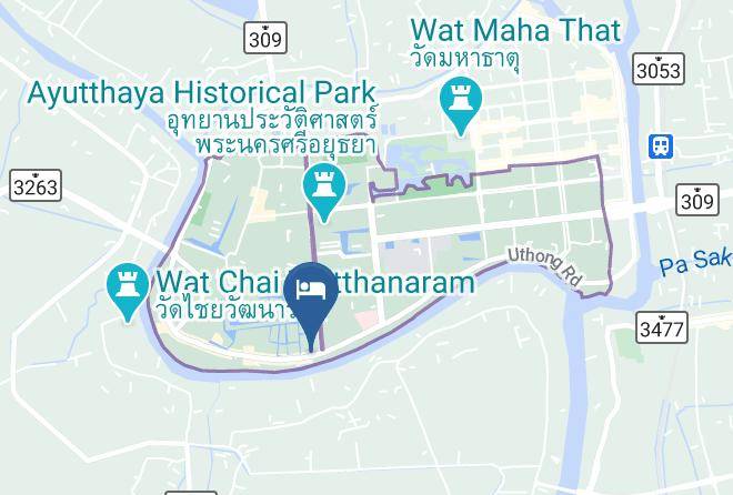 Amphoe Phra Nakhon Si Ayutthaya - Ban Wiang Lek Maps