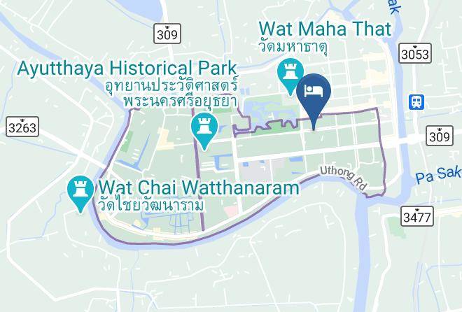 Amphoe Phra Nakhon Si Ayutthaya - Ban Yenjid Maps